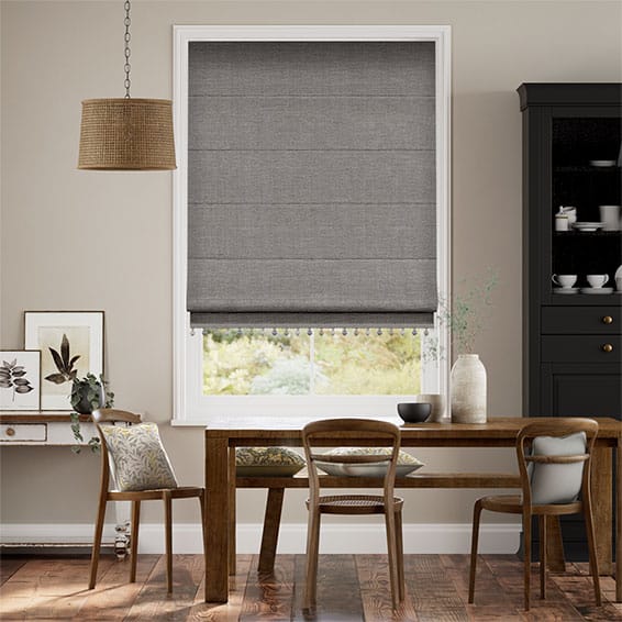 Colorized Harrow Tonal Grey & Mineral Roman Blind 8620
