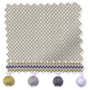ColorizedSwatch Bijou Linen Grey Wash & Mustard Trimmed Roman Blind sample image 8931