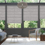 Colorized Electric DuoLight Cordless Grain Urban Grey Thermal Blind 9054