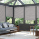 ColorizedZoom Electric DuoLight Cordless Grain Urban Grey Thermal Blind 9054