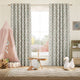 Colorized Mickey & Minnie Natural Curtains 9128