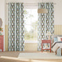 Colorized Mickey Stripe Chalk Blue Curtains 9129