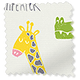 ColorizedSwatch Kids Animal Magic Chalk Blackout Roller Blind sample image 9138