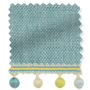 ColorizedSwatch Thermal Luxe Dimout Teal & Spring Roller Blind sample image 9145