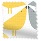 ColorizedSwatch Twist2Go Lintu Birds Fruit Punch Roller Blind sample image 9155