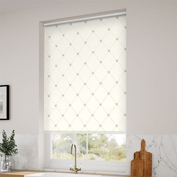 ColorizedZoom Twist2Go Nectar Trellis Honey Roller Blind 9156