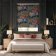 Colorized Twist2Go Fiore Velvet Slate Blue Roller Blind 9230
