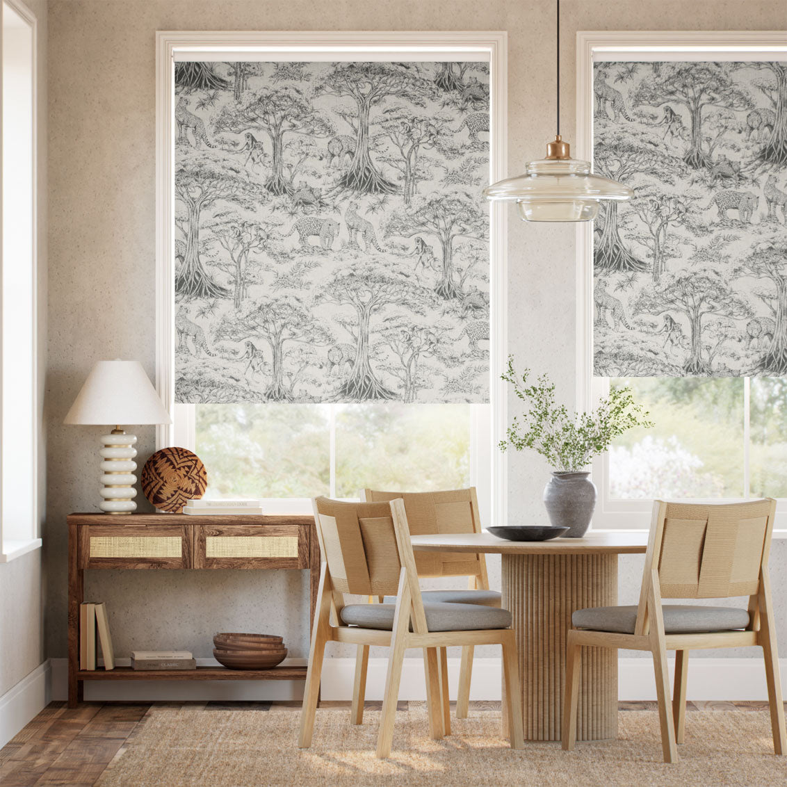 Colorized Twist2Go Kisumu Charcoal Roller Blind 9234