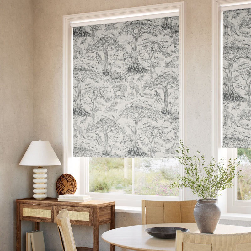 ColorizedZoom Twist2Go Kisumu Charcoal Roller Blind 9234