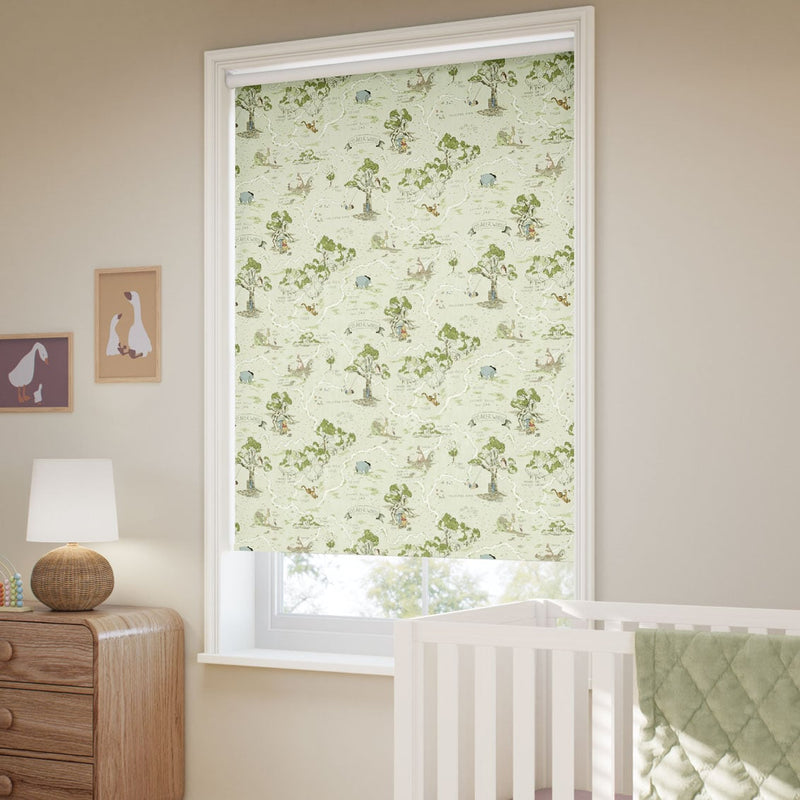 ColorizedZoom Hundred Acre Wood Blackout Forest Roller Blind 9280