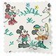 ColorizedSwatch Twist2Go Mickey & Minnie Blackout Natural Roller Blind sample image 9311