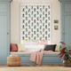 Colorized Twist2Go Mickey Stripe Blackout Chalk Blue Roller Blind 9312