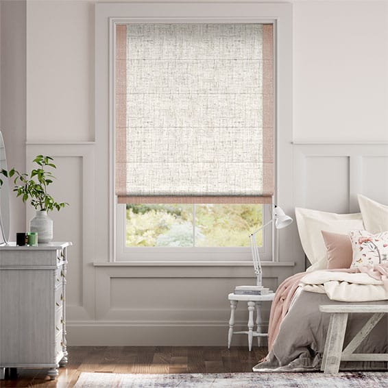 Colorized Affinity Warm Blush Roman Blind 9329