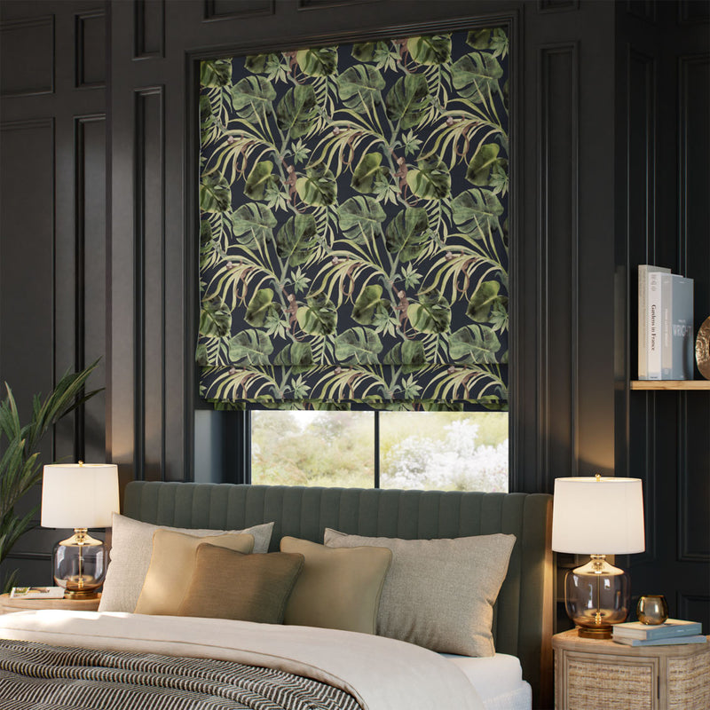 ColorizedZoom Monkey Business Slate Roman Blind 9370