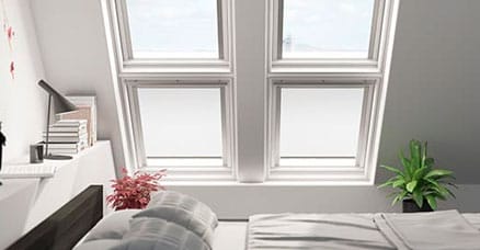 roof blind in a bedroom