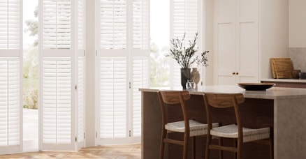 shutter blind in a kitchen