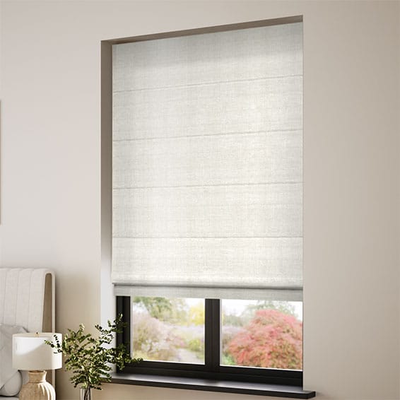 2ft 61cm Vienna Oyster Faux Silk Lined Roman Blind With Fittings 