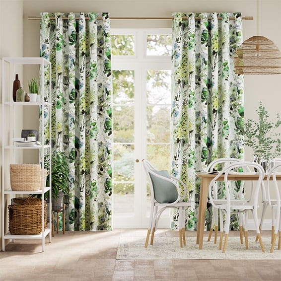 Green Floral Curtains 2go™, Beautiful & Vibrant Green Floral Designs